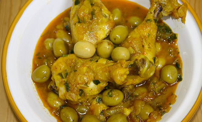 recette-marocaine-tajine-poulet-olives